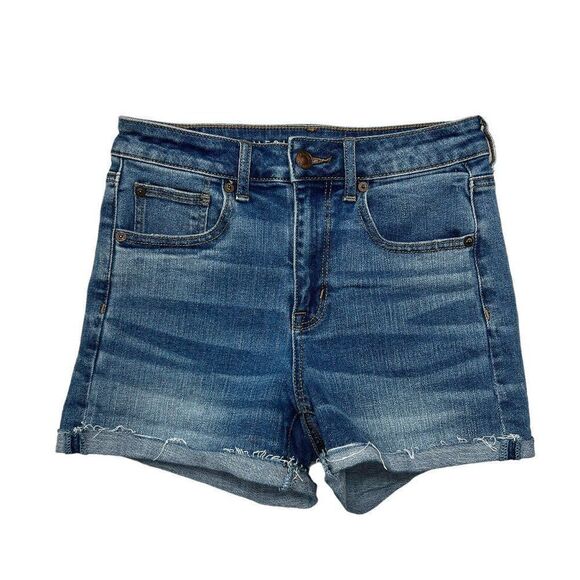 American Eagle Women's Super Stretch X High Rise Shortie Shorts - Picture 1 of 9